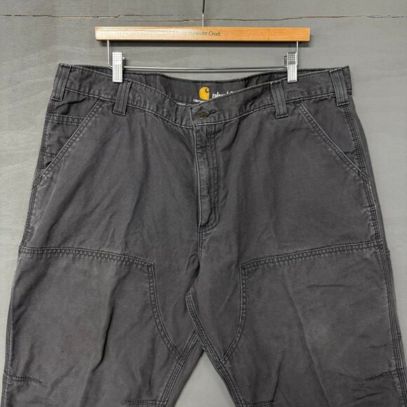 Carhartt‎ Double Knee Relaxed Fit 10 2802-029 Grey 40 x 32 - Picture 1 of 6